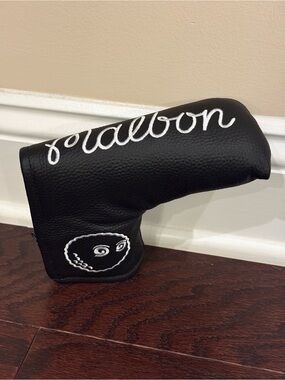 Malbon Golf Black Leather Blade Putter Headcover Magnetic Closure Brand New Rare